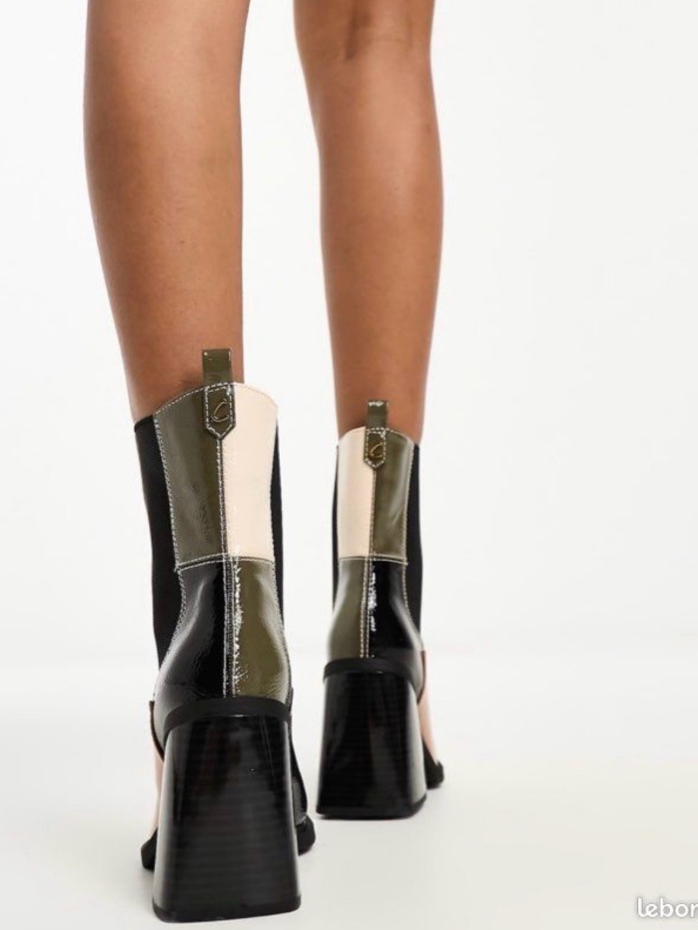 Circus by Sam Edelman Patent Leather Elastic Side Pull On Lauren Booties NWOT - Picture 3 of 10